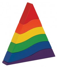 Goki - Stacking Rainbow Pyramid  WAS $24.95